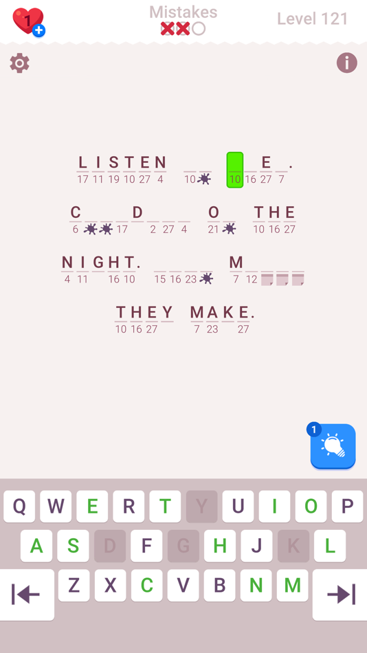 #7. Cryptogram: Word Brain Puzzle (iOS) 由: Joyteractive