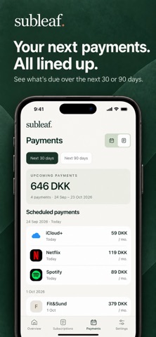 Subleaf: Subscription Tracker screenshot 4