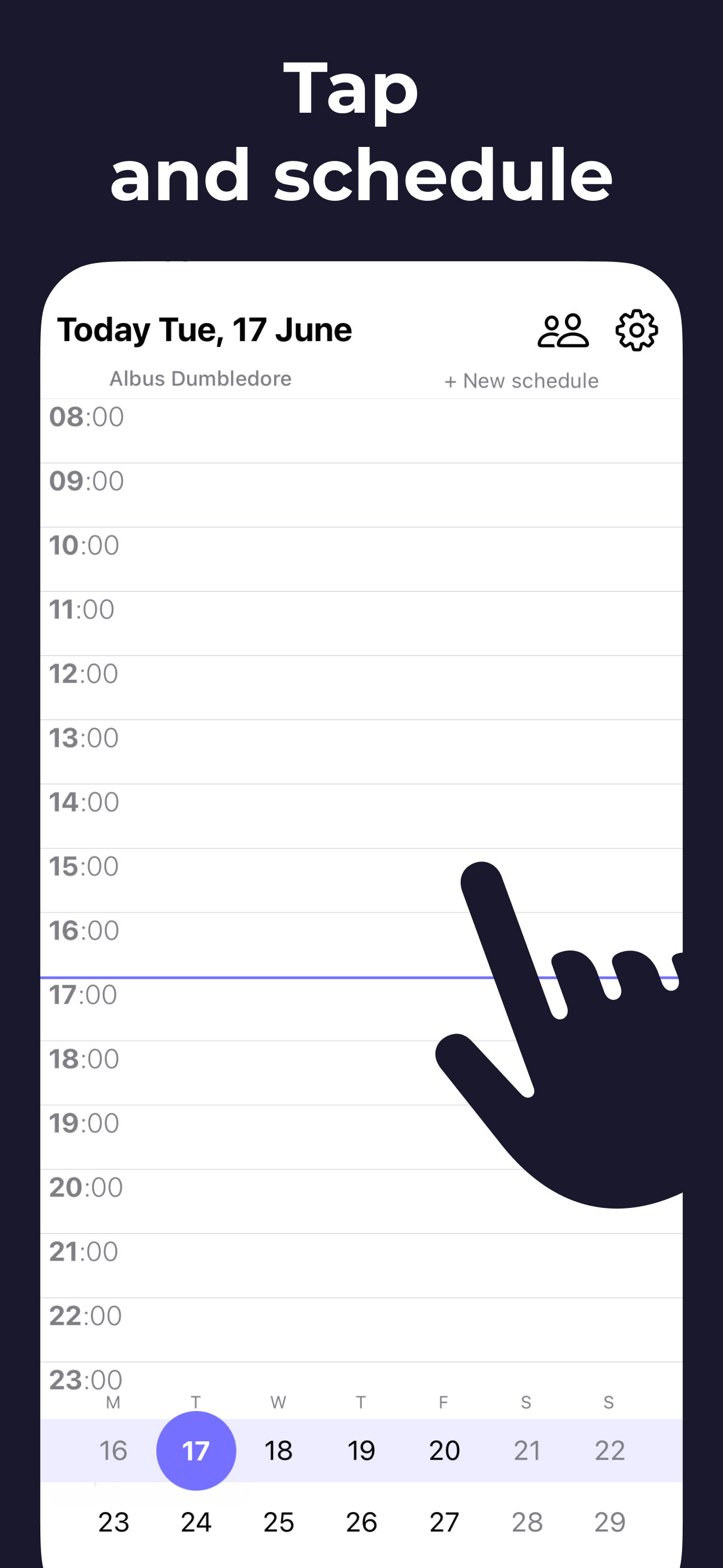 Planoteka – clients & schedule