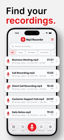 Voice Recorder:Mp3 Audio Memo screenshot 2