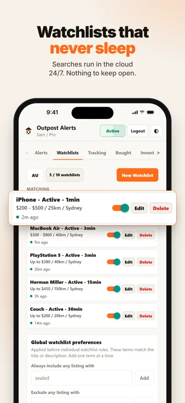 Outpost Alerts screenshot 3 of 6
