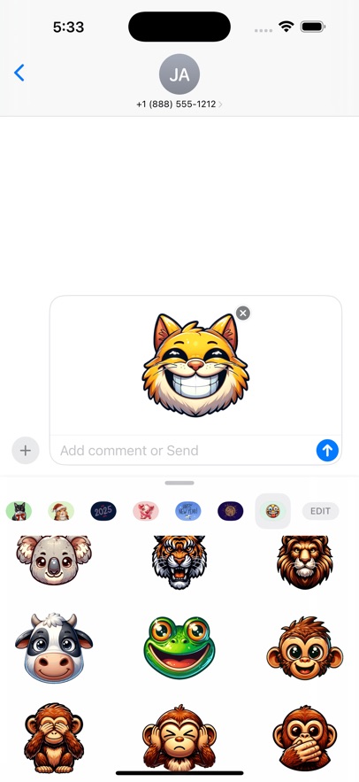 Very Expressive Emoji Stickers