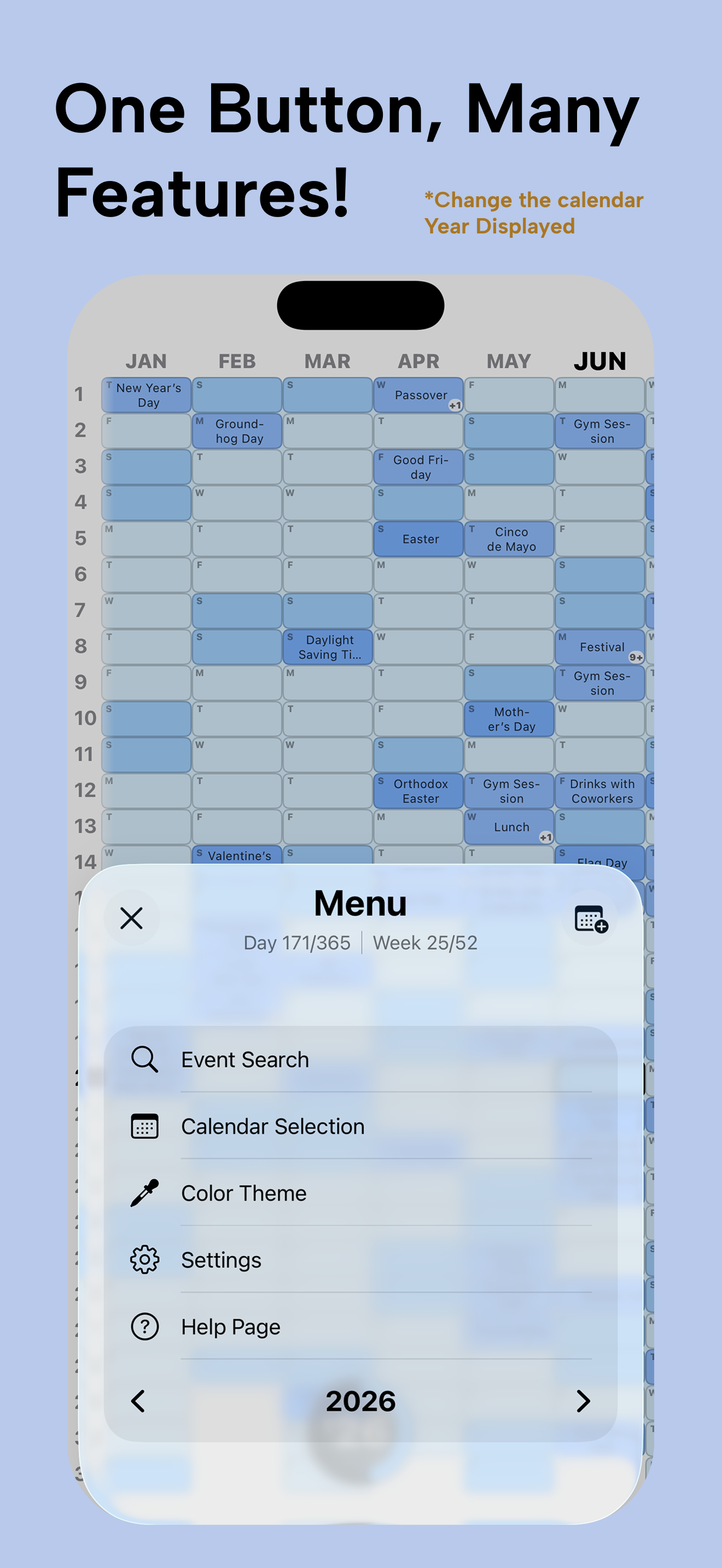 My Year - Annual Calendar