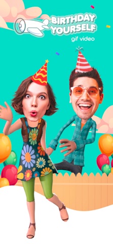Happy birthday video greetings iPhone screenshot