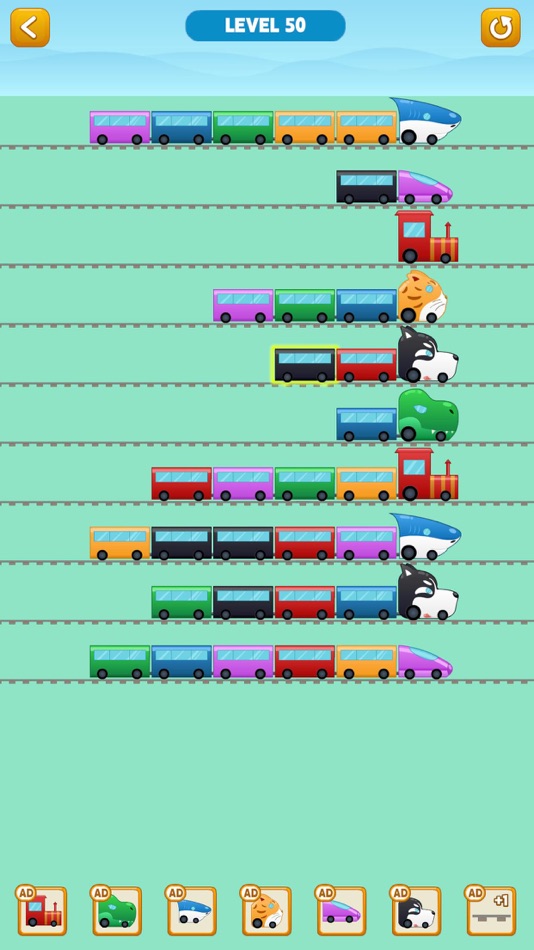 #3. Color Train Sort Puzzle (iOS) 由: 建涛 黎