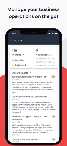 Anywork Mobile and Workflow Screenshot 1 of 5