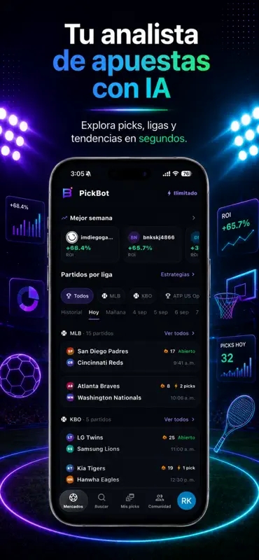 Pickbot - Pronósticos screenshot 1 of 5