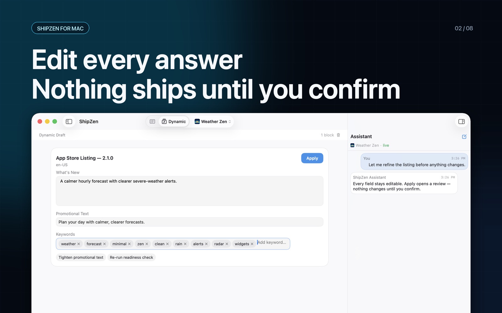 ShipZen for App Store Connect screenshot 2