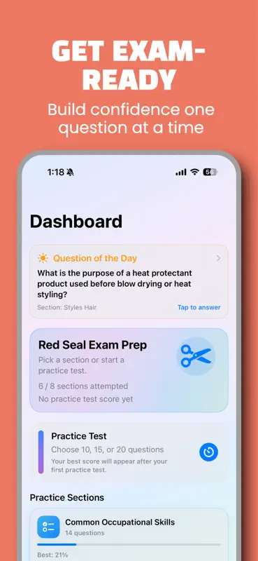Red Seal Hairstylist Exam Prep screenshot 1 of 5