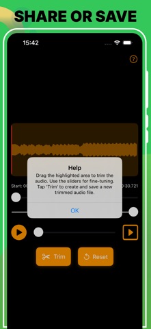 Audio Trimmer iPhone screenshot