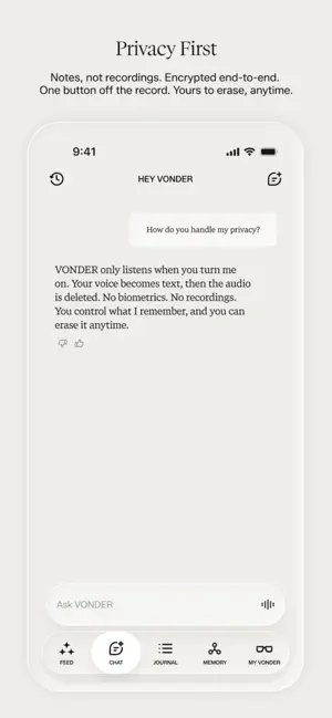 VONDER App screenshot 2