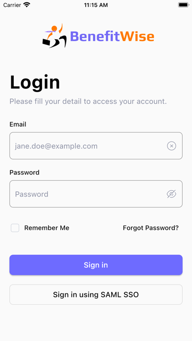 Benefitwise:Employee Benefits Screenshot