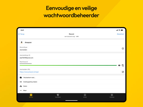 Keeper Wachtwoord Manager App iPad app afbeelding 2