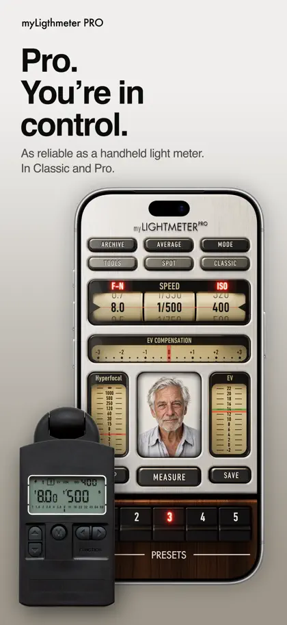 Captura 3 de 6 de myLightMeter PRO