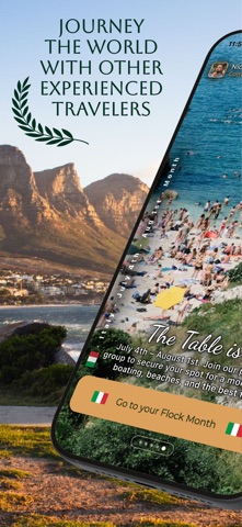 The Flock Travel Community iPhone screenshot