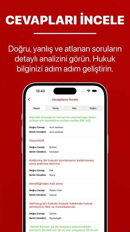 Hukuk Terimleri Sözlüğü & Test screenshot-5
