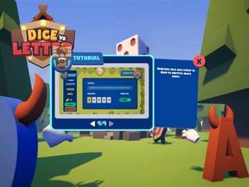 Dice And Letter iPad screenshot