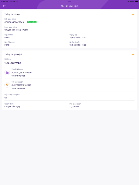 Screenshot #6 pour TPBank Biz