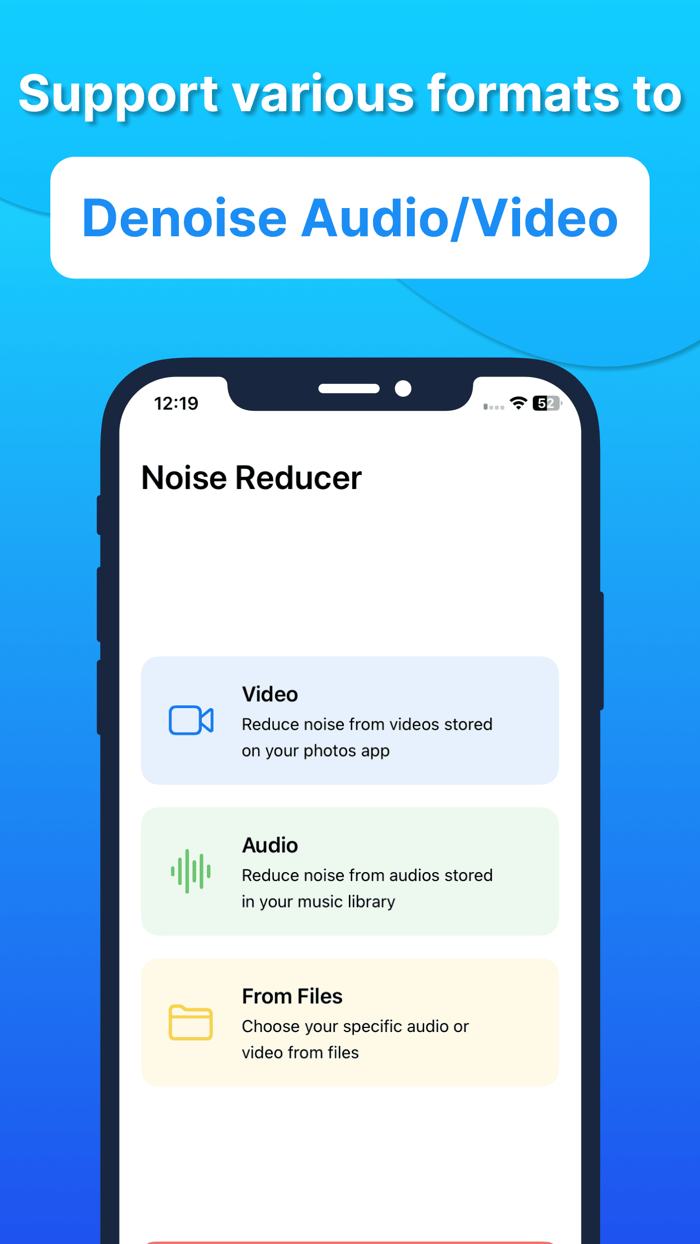 Audio Video Noise Reducer AI