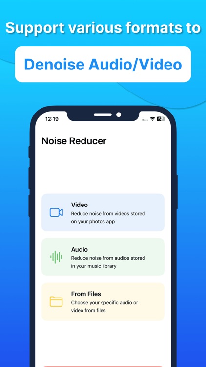 Audio Video Noise Reducer AI