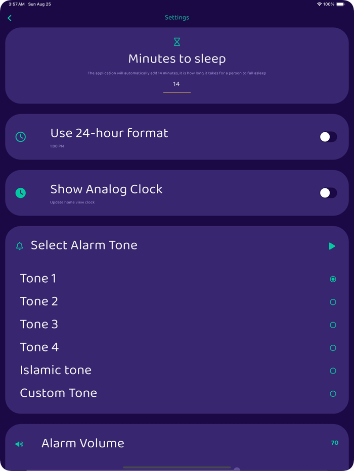 Sleep Hours Alarm