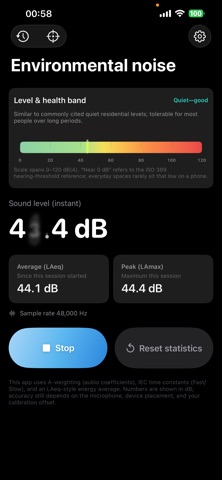 Decibels Sound Level Meter Screenshot 1 of 3