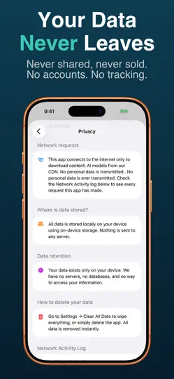 Screenshot von Zima: Offline AI auf dem iPhone 5
