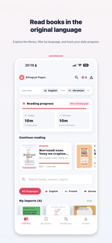Bilingual Pages: Tap Translate iPhone screenshot