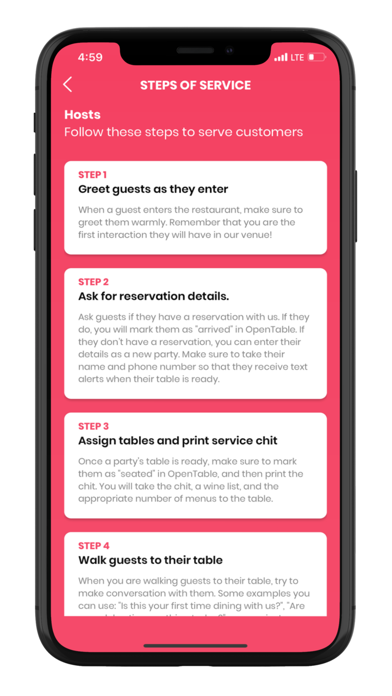 Yelli - Restaurant Training Screenshot