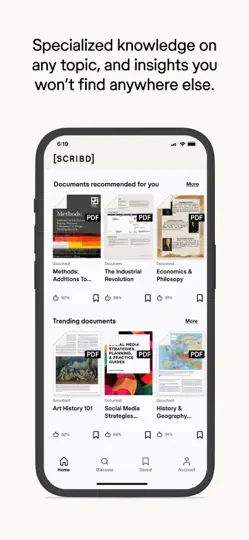 Scribd: 170M+ Documents iPhone Screenshot 2
