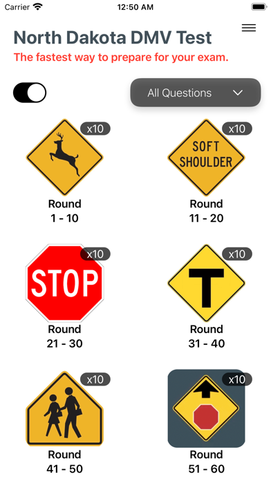 North Dakota DMV Practice 2025 Screenshot