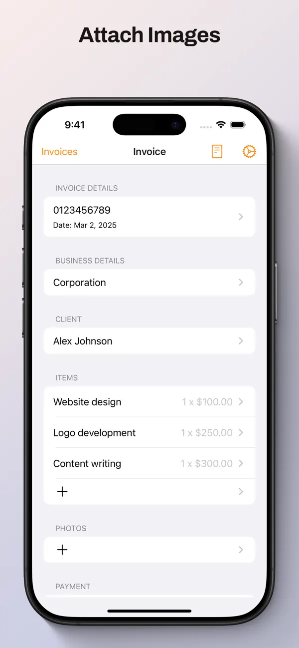 Screenshot #1 pour Invoice maker, Quote builder