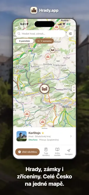 Hrady.app: hrady a zámky screenshot 1