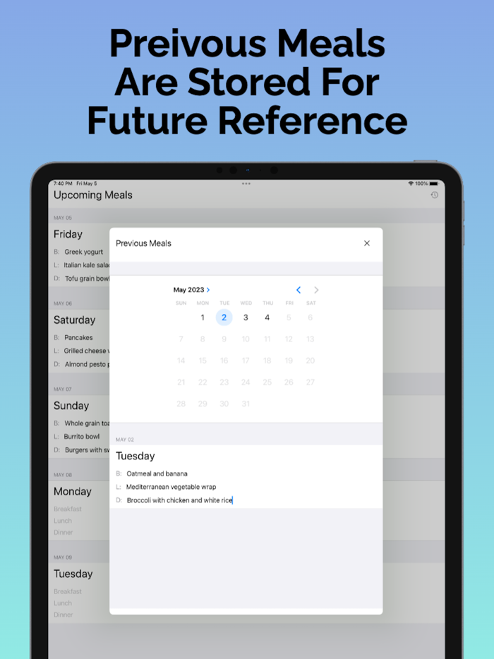 Meal37 - Weekly Meal Planner