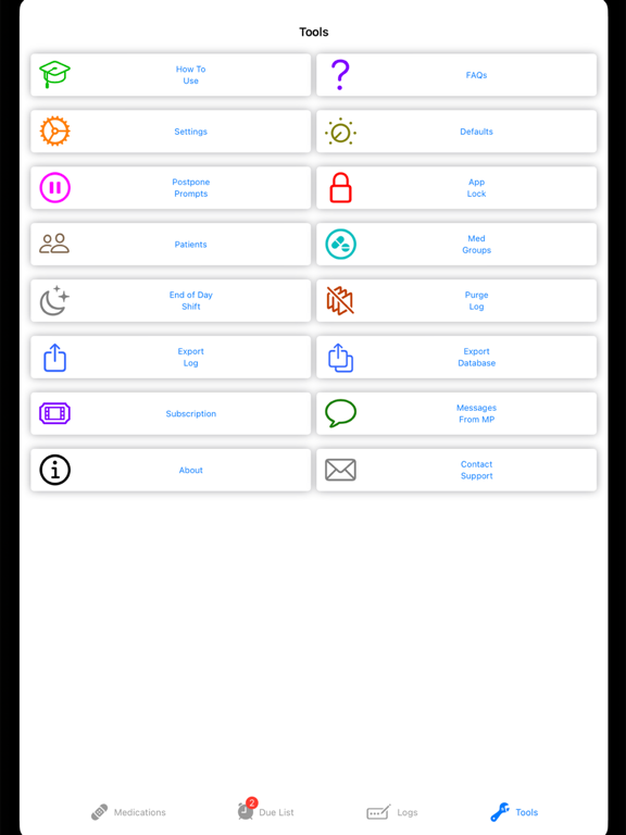 Medi-Prompt Plus iPad screenshot 7 - Medical app