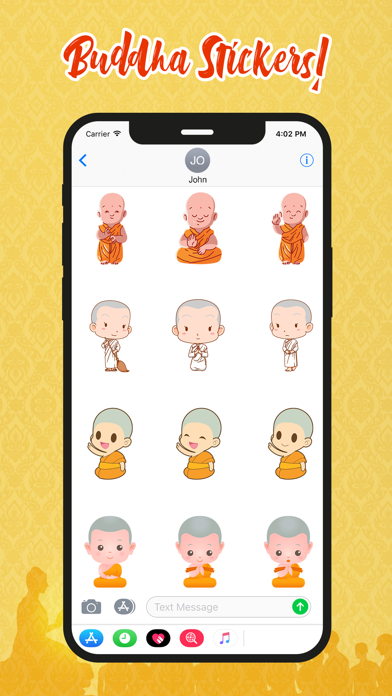 Screenshot #2 pour Buddha Stickers!