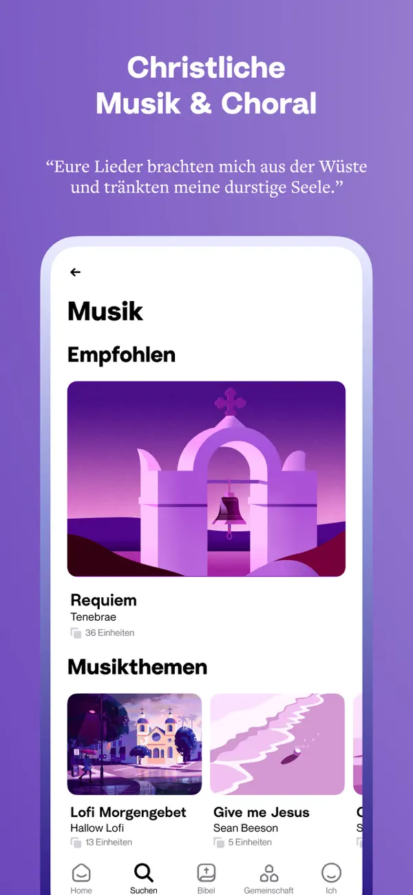 Hallow: Gebet & Meditation iPhone App Screenshot 5 – Nachschlagewerke