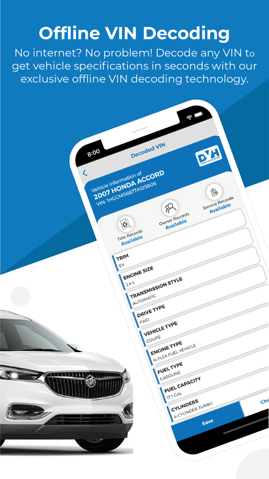#4. VIN Decoder & Plate Lookup (iOS) 由: Vehicle History
