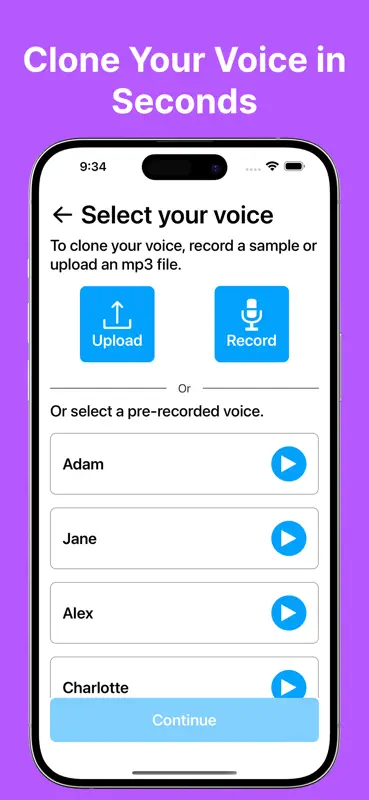 Voice Back: AI text-to-speech screenshot 1 of 5
