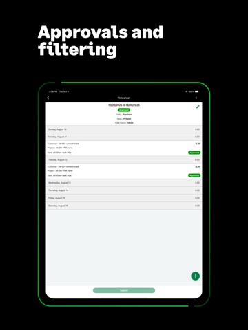 Sage Intelligent Time & Exp. iPad screenshot