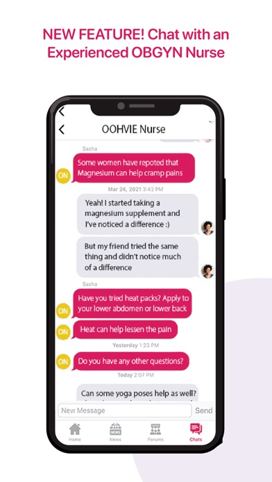 Oohvie - Period Tracker Screenshot