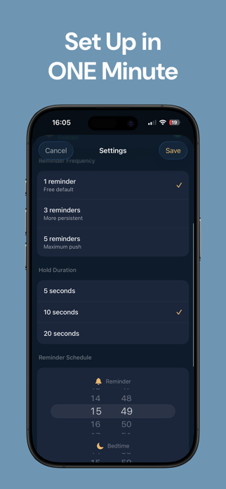 Bedtime Reminder: Sleep Now Screenshot 3 of 3