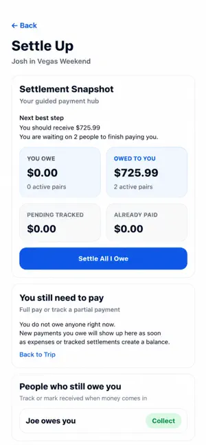 TripSplit: Shared Expenses screenshot 2