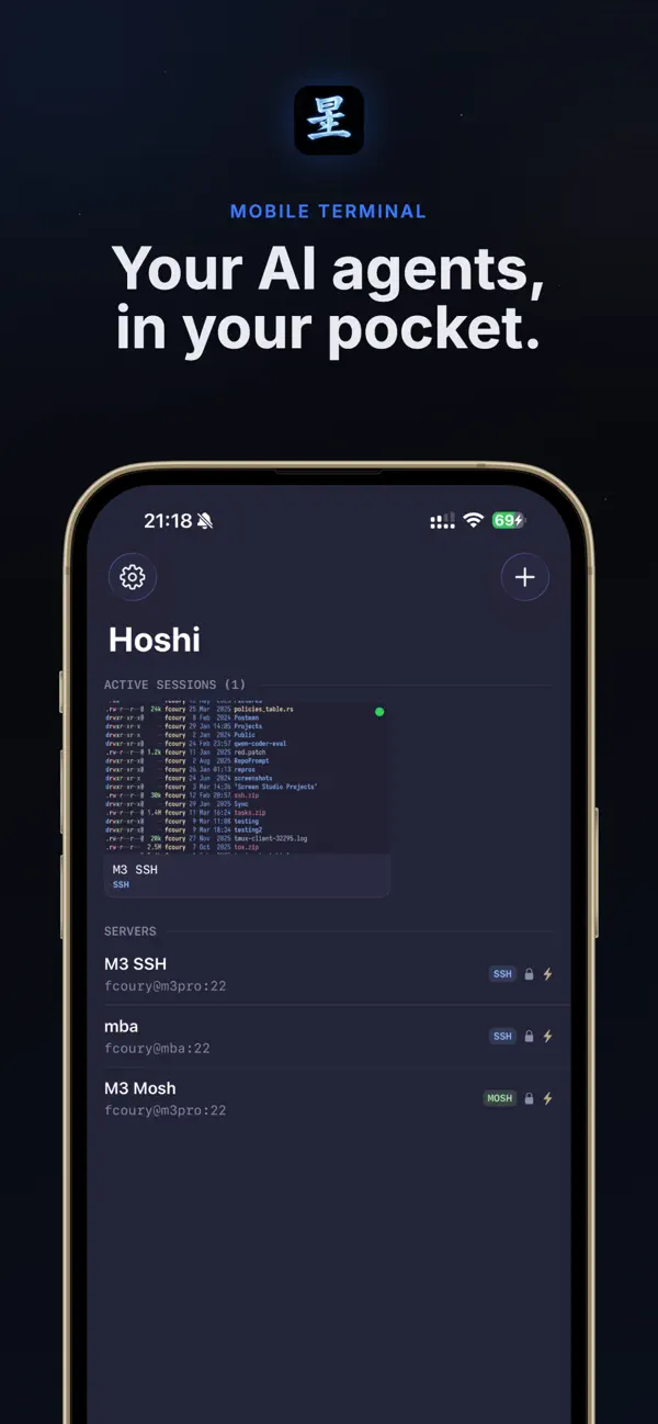 #1. Hoshi Terminal (iOS) 由: Felipe Coury