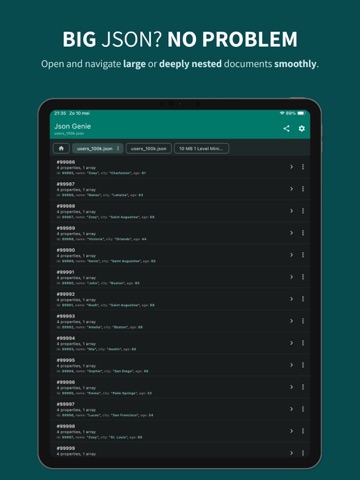 Json Genie: JSON Editor/Viewer iPad screenshot 6