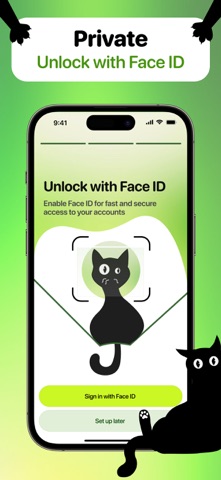 CatAuth: 2FA Authenticator iPhone screenshot