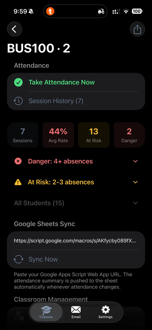 Screenshot #1 pour xClassTracker