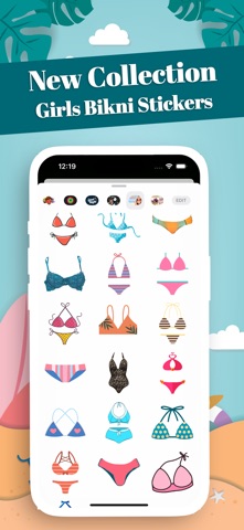 Girls Bikini Stickers iPhone screenshot