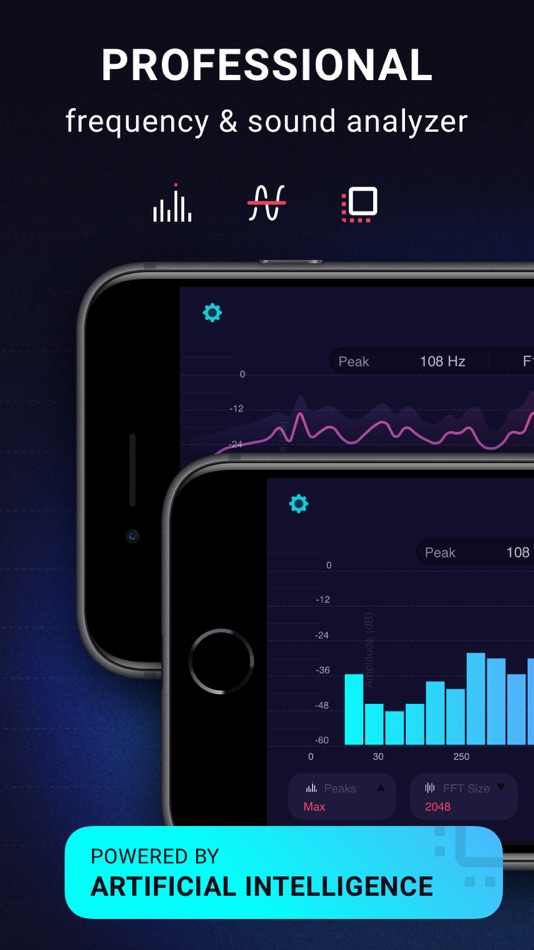 #1. Spectrum Analyzer: Sound Wave (iOS) 由: Music Breath
