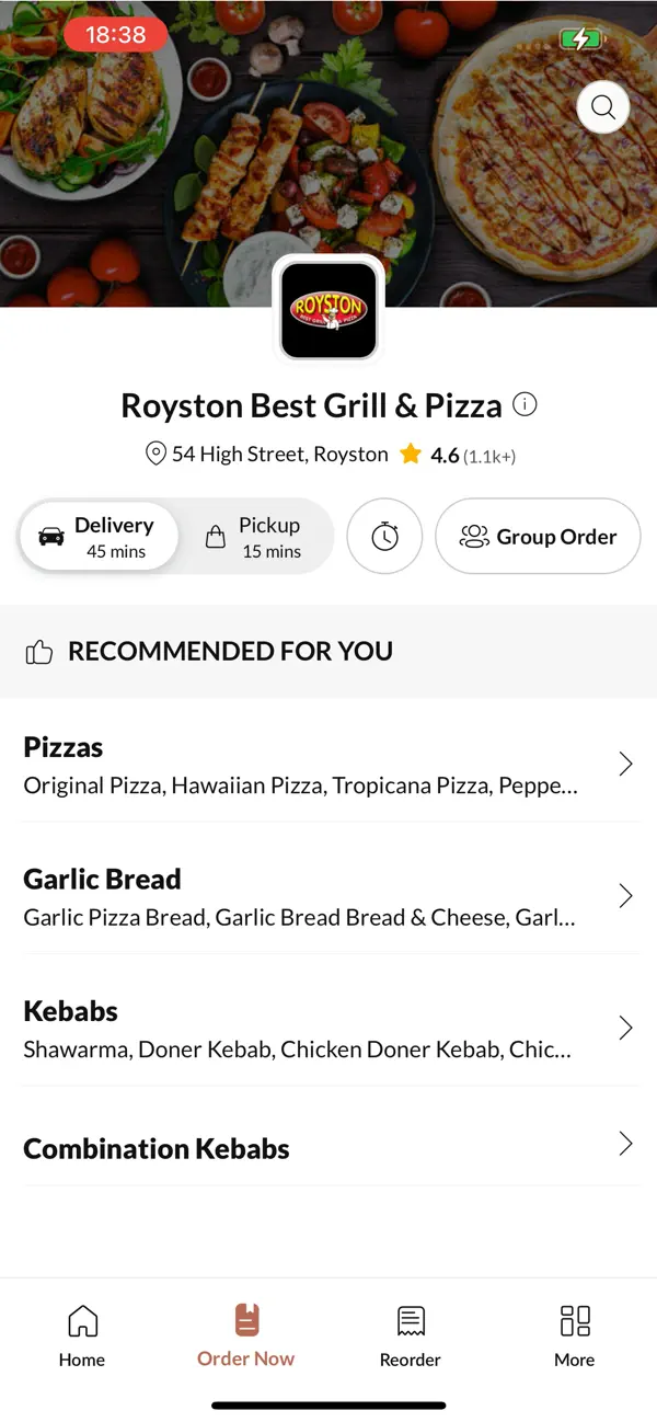 Screenshot #2 pour Royston Best Grill & Pizza.